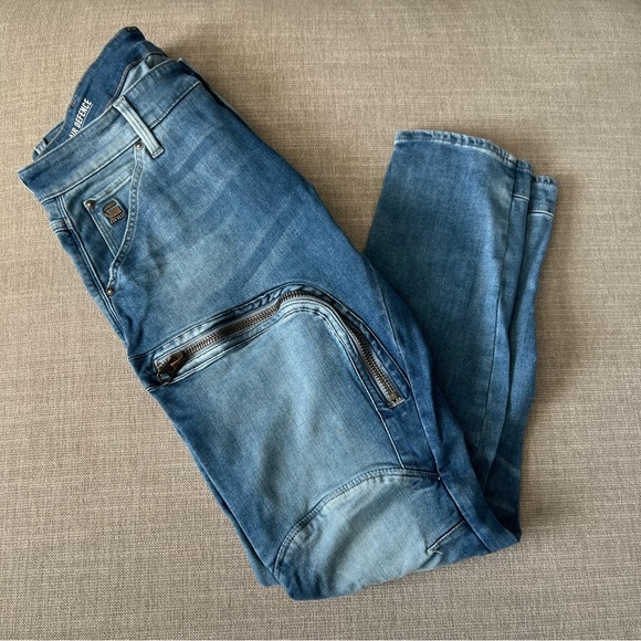 *SOLD* AIR DEFENCE ZIP SKINNY JEANS - Picture 2 of 6